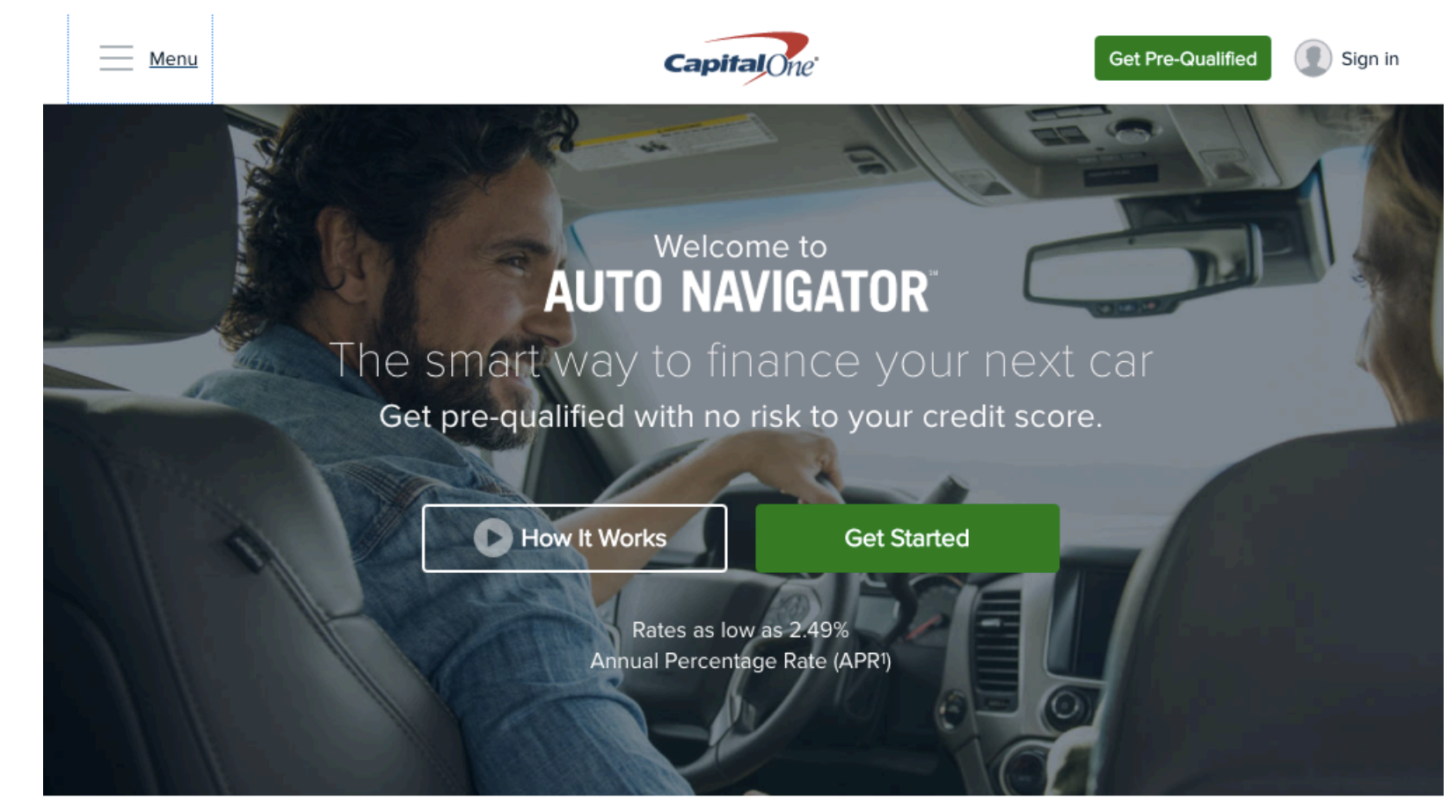 Auto Navigator — landing page hero