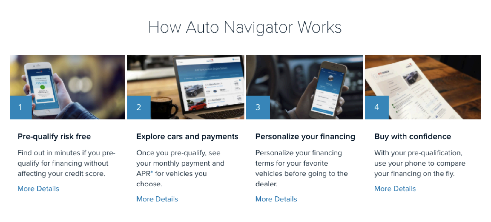 Auto Navigator — how it works, four steps